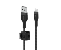 BELKIN USB-A - LTG Braided Silicone 3m Black CAA010BT3MBK - 732945 - zdjęcie 2
